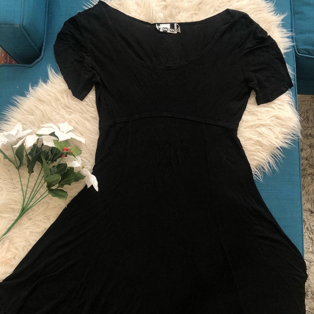 Black sheer dress